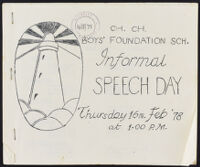 1978 Christ Church Boys' Foundation School Informal Speech Day