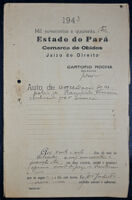 Auto de arrecadação de espólio de Raimundo Ferreira, conhecido por Simeão