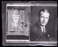 Copy print of actors Eddie Borden and Midgie Miller and copy print of lawyer L. K. Dickey, Los Angeles, circa 1920s
