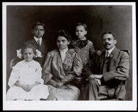 Dr. and Mrs. Alva Curtis Garrott, Sr. and their three children, Glendale, circa 1905