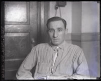 Allen Azen, jailed on a forgery charge, Los Angeles, 1924