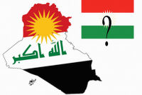 Kurdistan and Iraq Flag