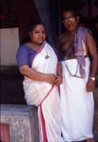 Thankamma Brahmani Amma and her husband Nambisan Avaniseri Narayanam, Avinissery (India), 1984