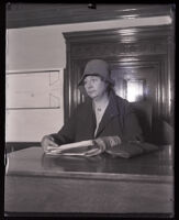 Woman who testified in the Asa Keyes trial, Los Angeles, 1929