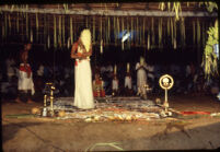 Theyyam festival - Pulluvan Sarpam thullal ritual enactment, Kalliasseri (India), 1984