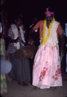 Mannan man, Perumal, dances at a festival of the Mannan Ādivāsī people, Mannakudi (Tamil Nadu, India), 1984