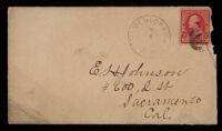 Envelope addressed to E. H. Johnson, 1892