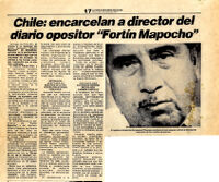 Chile: encarcelan a director del diario opositor "Fortin Mapocho"