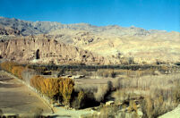 Artificial, Man-made Rock Caves East of The Buddha at Bamiyan