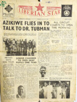 Azikiwe Flies in to Talk to Dr. Tubman