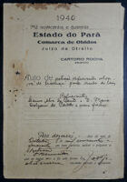 Auto de petição requerendo alvará de licença para venda de bens deixados por dona Augusta Chaves da Silva