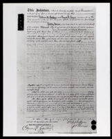 Biddy Mason's deed to two lots in downtown Los Angeles, executed on November 28, 1866 (copy photo 1930-1989)