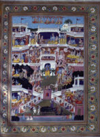 Rama visiting Kaikeyi