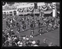 Marching Band in the Tournament of Roses Parade, Pasadena, 1927