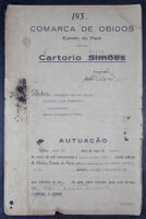 Autos de arrolamento e partilha dos bens deixados por Raimundo José de Andrade e Juviana Ferreira de Andrade