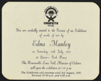 Invitation to Edna Manley Exhibition
