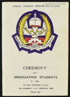 Samuel Jackman Prescod Polytechnic Ceremony for Graduating Students of 1987