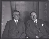 Judge Charles S. Burnell and Grand Jury Foreman George H. Wallhaus, Los Angeles, 1927