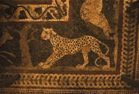 Stag Hunt mosaic before conservation