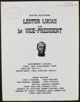N.U.P.W.  Elections: Lester Lucas for 1st Vice-President