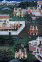 Janaka, Vishvamitra, Rama and Lakshmana in Janakapuri
