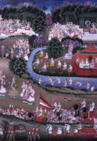 Vasishtha with Rama; Janaka arriving