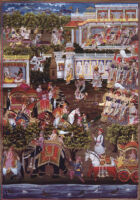 Narada approaching Rama