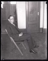 Ben Getzoff at the time he was indicted on the charge of conspiracy to give bribes, Los Angeles, 1929