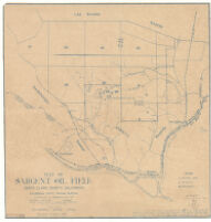 Map of the Sargeant Oil Field, Santa Clara County, California