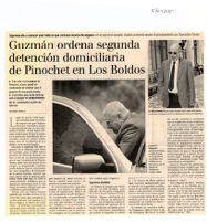 Guzmán ordena segunda detención domiciliaria de Pinochet en Los Boldos
