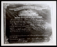 Captain William Shorey's "License to master of steam vessels" issued on 11/21/1918