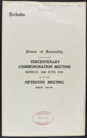 General Assembly Tercentenary Commemoration Meeting