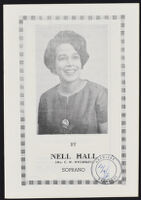 Vocal Recital: Nell Hall (Mrs. C. W. Wycherley), Soprano