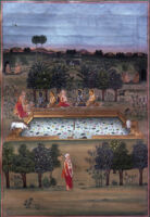 Rama explaining the merits of saintly people to Narada