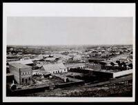 Partial view of Los Angeles in the area of San Pedro St., from an elevation, 1869