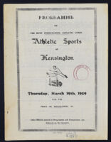 Programme of the Barbados Inter-School Athletic Union Athletic Sports 1959