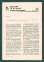 Boletim Diocesano, Edição 65, Maio 1974