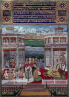 A religious gathering and recitation of Ramayana