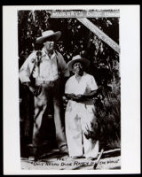 Nolie and Lela Murray, owners of Murray's Dude Ranch, Victorville, between 1930-1949