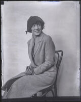 Oda Aument, witness in the Louise Peete murder trial, Los Angeles, 1921
