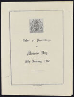 Order of Proceedings on Mayor's Day