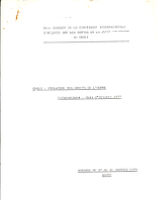5eme sesión de la commission internationale d'enquête sur les crimes de la junte militaiare au Chili. Chili: violation des droits de l´homme. Informations: mois d´octubre 1977.