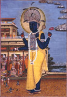Rama showing himself as Vishnu before Kakabhusundi