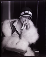 Betty Carroll with tissue in hand, Los Angeles, 1927