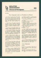 Boletim Diocesano, Edição 63, Março 1974