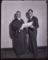 Judge Jessie W. Curtis Sr. with his son Jessie Curtis Jr., Los Angeles, 1931