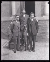 Harvey S. Firestone with sons Russell Firestone and Harvey Firestone Jr., Los Angeles, 1920s 