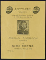 Song Recital by Marian Anderson (Contralto)