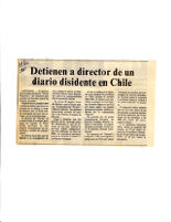 Detienen a director de un diario disidente en Chile