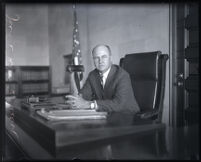 Judge William Doran in his courtroom, Los Angeles, 1920s